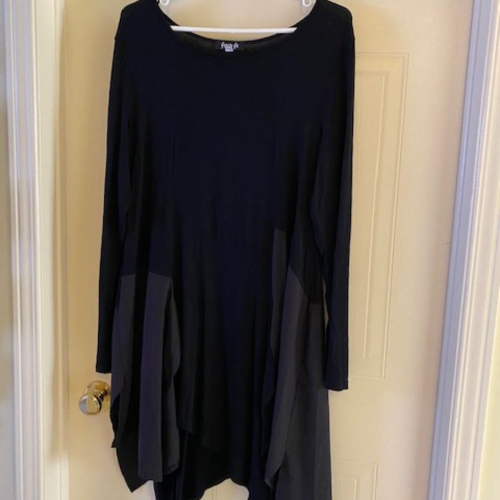 fresh fx tunic top dress, size small, black